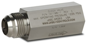 JASC's Liquid Fuel Check Valve