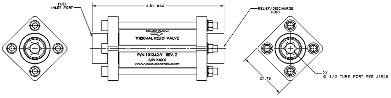 Diagram of JASC's Thermal Relief Valve