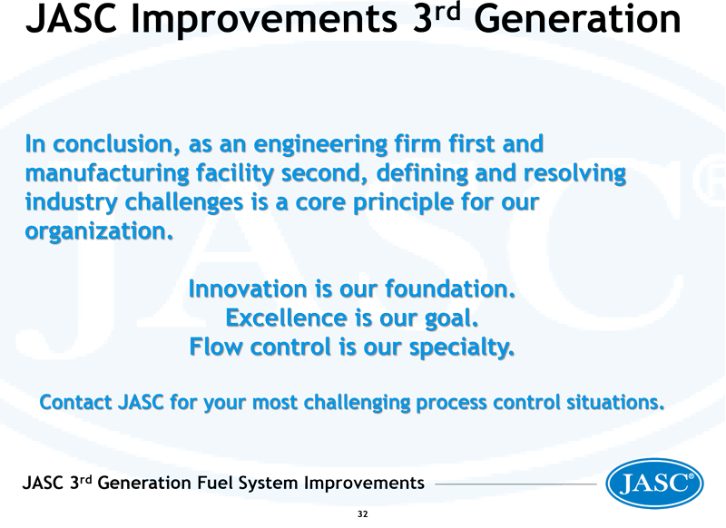 JASC Improvements - Defining and resolving industry challenges